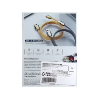 Кабель MicroUSB - USB, 2.4 А, оплётка TPE, морозоустойчивый, 1 метр, желтый Кабель MicroUSB - USB, 2.4 А, оплётка TPE, морозоустойчивый, 1 метр, желтый