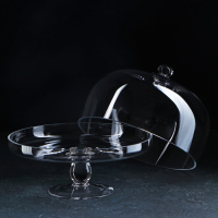 Подставка для торта на ножке со стеклянной крышкой Magistro &laquo;Лакомство&raquo;, 28&times;28 см