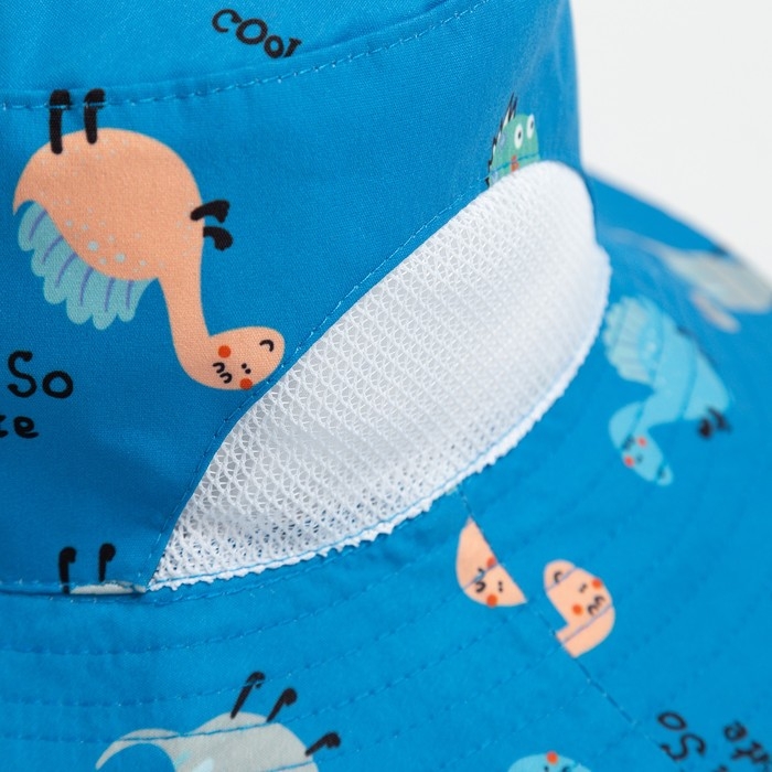 Панама детская MINAKU "Дино", цв, синий, р-р 54