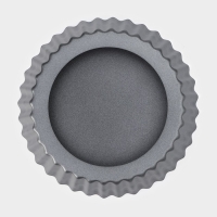 Форма для выпечки Доляна &laquo;Жаклин&raquo;, d=13 см, съёмное дно, антипригарное покрытие, цвет чёрный