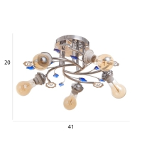 Люстра "Бэлл" БП 5х40Вт Е27 Хром МОДЕЛЬ: 2612356 Люстра "Бэлл" БП 5х40Вт Е27 Хром МОДЕЛЬ: 2612356