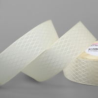 Лента декоративная &laquo;Ромбы&raquo;, 25 мм &times; 9,1 &plusmn; 0,5 м, цвет молочный