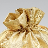 Мешочек подарочный парча «Золотые мгновения», 16 х 24 см +/- 1.5 см, Новый год Мешочек подарочный парча «Золотые мгновения», 16 х 24 см +/- 1.5 см, Новый год