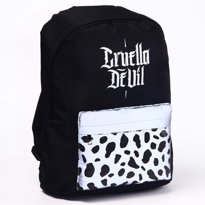 Рюкзак со светоотражающим карманом, 30 см х 15 см х 40 см Рюкзак со светоотражающим карманом, 30 см х 15 см х 40 см "Плохие девочки", Злодейки