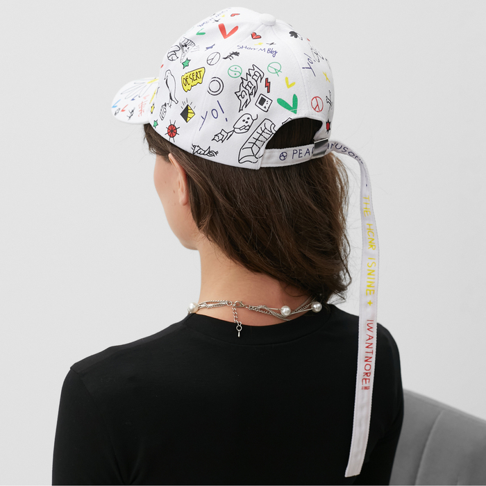 Кепка MINAKU Кепка MINAKU "Yeee" цвет белый, р-р 58