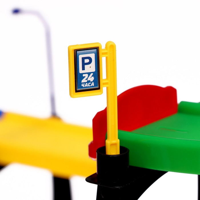 Гараж «Мегапаркинг», 3 металлические машины, аксессуары Гараж «Мегапаркинг», 3 металлические машины, аксессуары