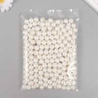 Набор бусин "Жемчуг" d 12 мм, 250 гр, белый