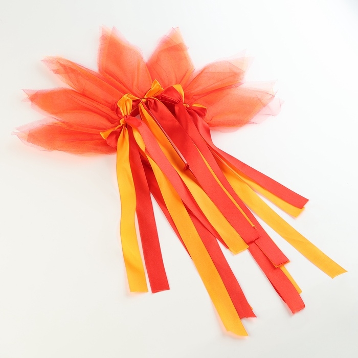 Карнавальный ободок &laquo;Лучистое солнце&raquo;, цвет красно-оранжевый