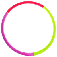 Обруч утяжелённый ONLYTOP &laquo;Идеальный силуэт&raquo;, d=100 см, 2,3 кг, цвета МИКС