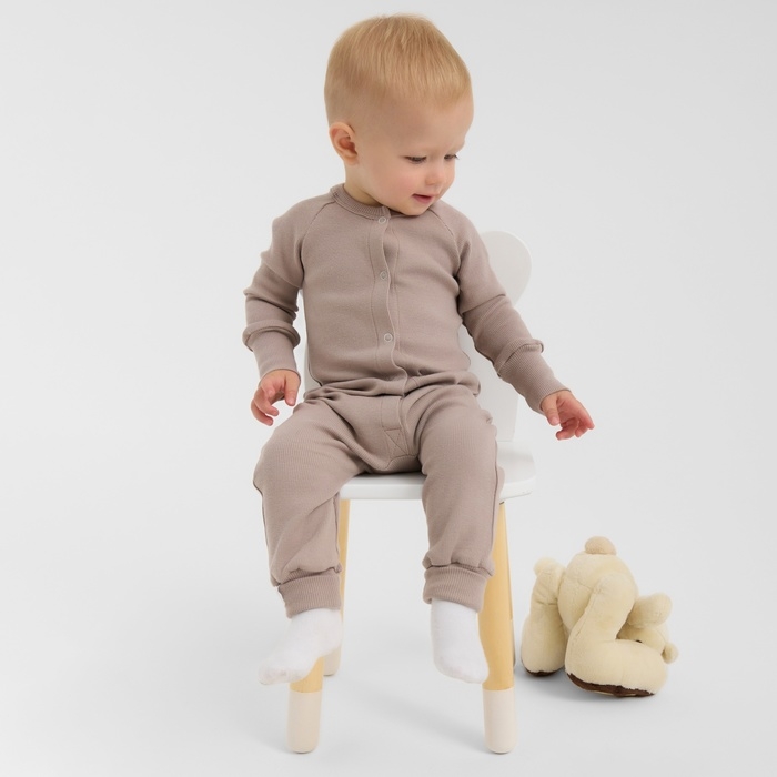 Комбинезон детский MINAKU, цвет коричневый, рост 74-80 см