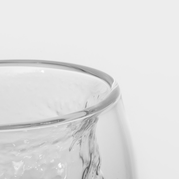 Стакан стеклянный с двойными стенками Magistro «Дуо. Вулкан», 250 мл, 9,3×10 см Стакан стеклянный с двойными стенками Magistro «Дуо. Вулкан», 250 мл, 9,3×10 см