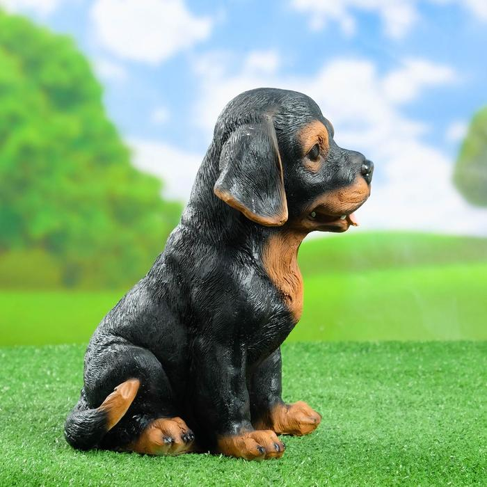 Садовая фигура Садовая фигура "Щенок Ротвейлера" 28см