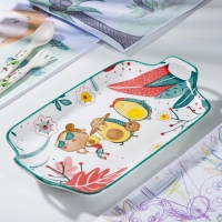 Блюдо прямоугольное керамическое &laquo;Прогулка авокадо&raquo;, 29,2&times;16 см ㅤ