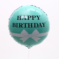 Набор воздушных шаров &laquo;С днём рождения&raquo;, мятный, для девушки, фольга, 4 шт.