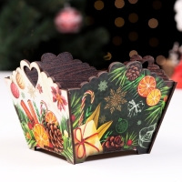 Новый год. Конфетница "Новый год" зеленая, 10х13х13,5 см Новый год. Конфетница "Новый год" зеленая, 10х13х13,5 см