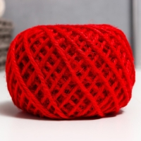 Пряжа 100% джут "Softino Jute Colored" 50м &plusmn;2м красный 50 гр