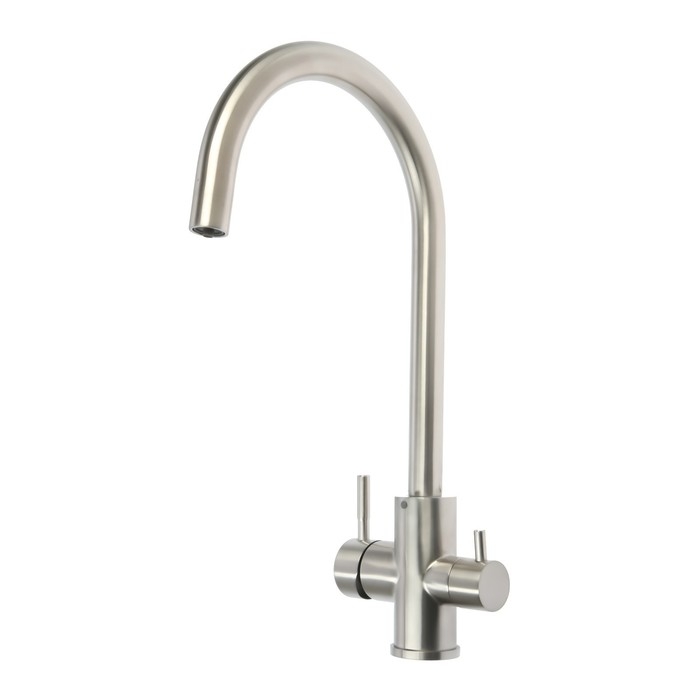 Смеситель для кухни ZEIN ZS 20101, с выходом для питьевой воды, нержавеющая сталь, сатин Смеситель для кухни ZEIN ZS 20101, с выходом для питьевой воды, нержавеющая сталь, сатин