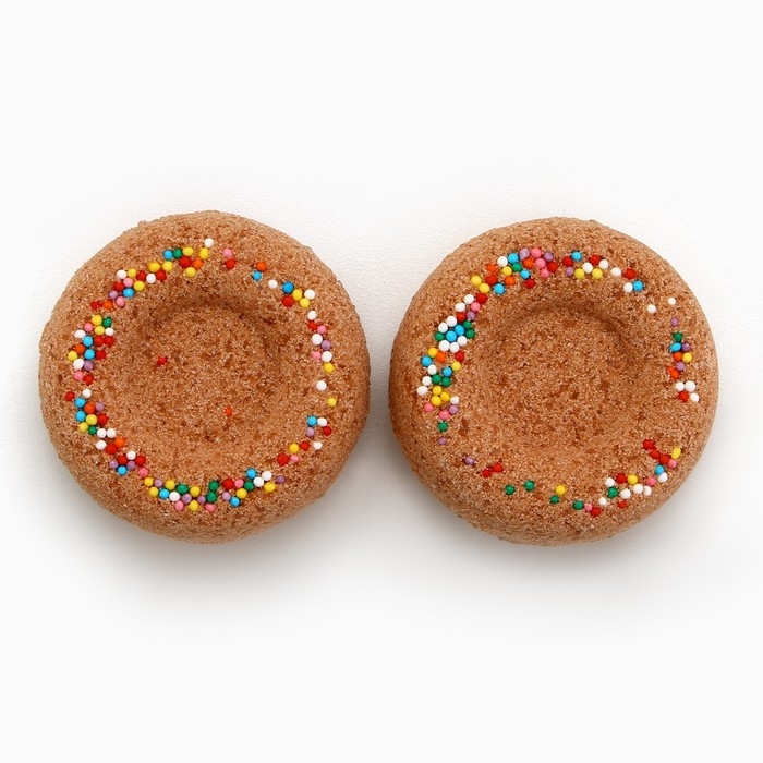 Подарочный набор косметики &laquo;Сладкого праздника!&raquo;, бомбочки для ванны с добавками, 2 х 65 г, аромат карамели, Новый Год