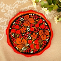 Тарелка &laquo;Фруктовая&raquo;,  D=23 см,  хохлома, микс