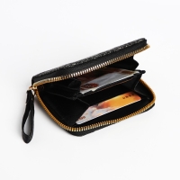 Кошелёк детский на молнии, цвет чёрный Кошелёк детский на молнии, цвет чёрный