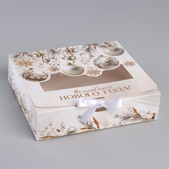 Коробка новогодняя складная &laquo;Роскошь&raquo; 20 х18 х 5 см, Новый год