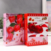 Фотоальбом на 100 фото 10х15 см "Цветы" МИКС 16,5х12,5х5 см Фотоальбом на 100 фото 10х15 см "Цветы" МИКС 16,5х12,5х5 см