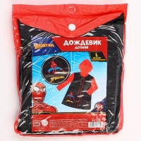 Дождевик детский, размер L, 110-120 см , Человек-паук