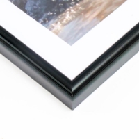 Фоторамка 30х40 45-N (Ф) черная (пластиковый экран)