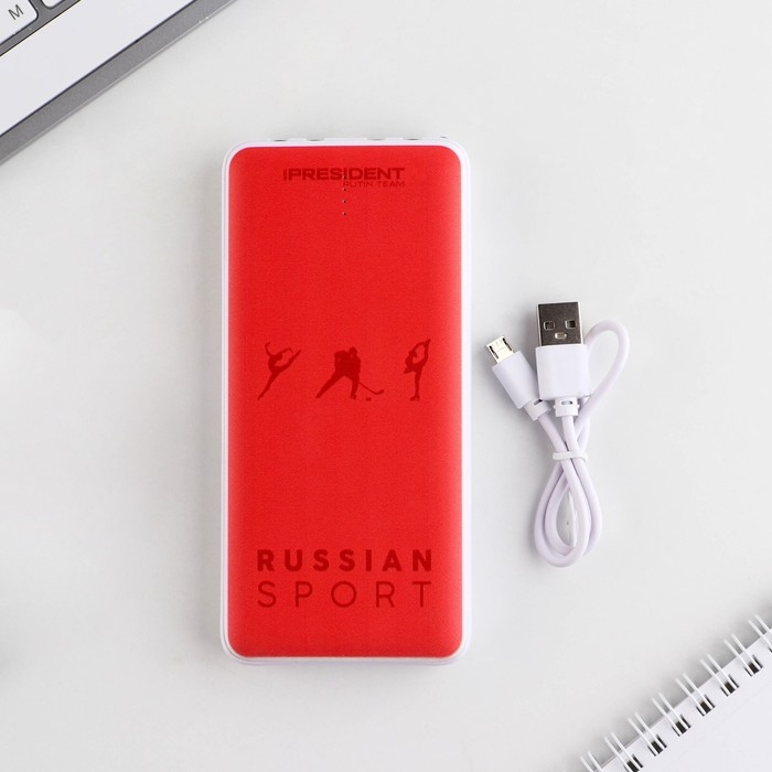 Зарядное устройство &laquo;Russian sport&raquo;, 8000мА,модель PB-25, 14,5 х 6,9 см