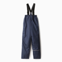 Брюки детские утеплённые, цвет тёмно-синий, рост 140 см