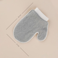 Мочалка-варежка массажная SL Home &laquo;Ортика&raquo;, хлопок, 20&times;17 см, цвет серый