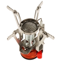 Набор туристической посуды Maclay: 2 кастрюли, приборы, горелка, 3 миски, лопатка, карабин