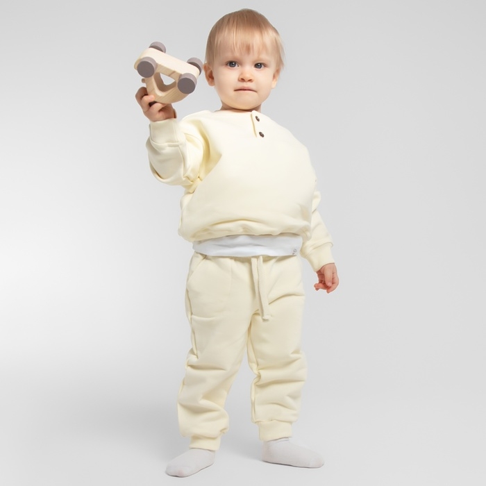 Штаны для малыша MINAKU: Basic Line BABY, цвет молочный, рост 80-86