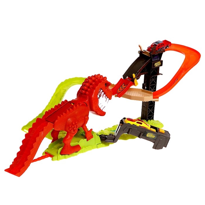 Автотрек &laquo;Дино-трек&raquo;, с запуском, звуковые эффекты