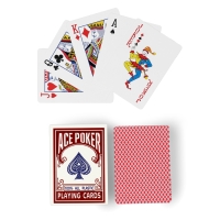 Карты игральные пластиковые "Ace Poker", 30 мкм, 8.8 х 6.3 см, красная рубашка Карты игральные пластиковые "Ace Poker", 30 мкм, 8.8 х 6.3 см, красная рубашка