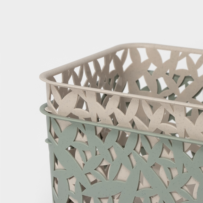 Корзина для хранения, 20,5&times;20,5&times;14,5 см, цвет МИКС