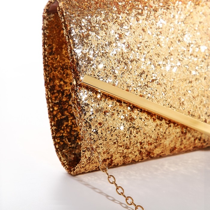 Сумка-клатч на клапане, цвет розовый