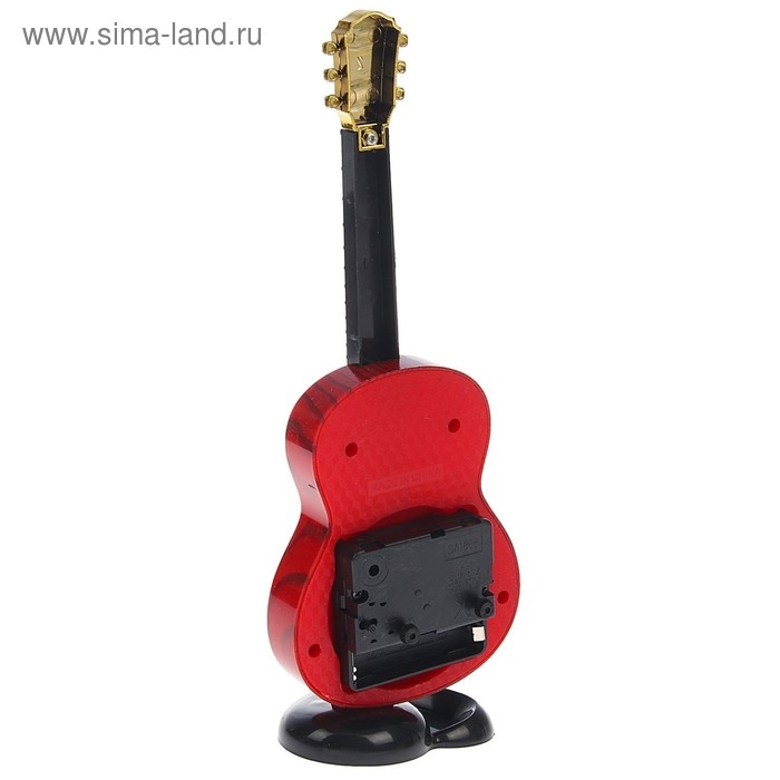 Часы настольные будильник Часы настольные будильник "Гитара", циферблат d-5.5 см, 21.5 х 8.5 см