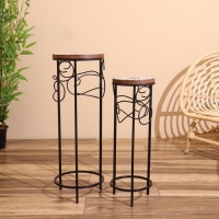 Подставка для цветов "Старс" (набор 2 шт), диаметр 25 и 20 см Подставка для цветов "Старс" (набор 2 шт), диаметр 25 и 20 см