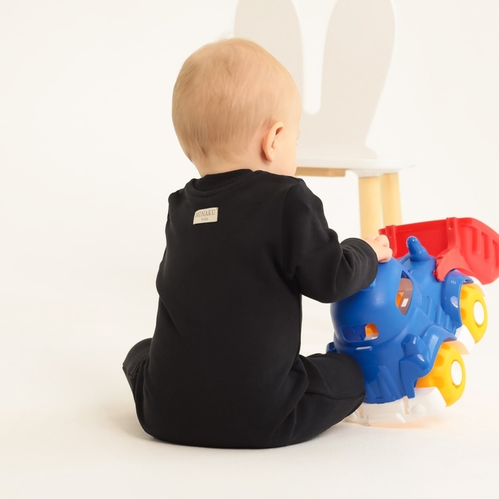 Комбинезон детский MINAKU цвет черный, рост 80-86 см