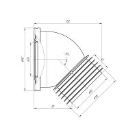 Труба фановая для унитаза "АНИ Пласт" W4228, 110 мм х 45&deg;, короткая