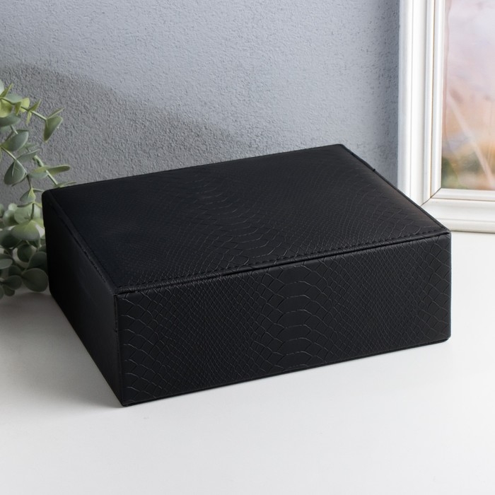 Шкатулка кожзам для украшений Шкатулка кожзам для украшений "Текстура" 8х29х23,5 см