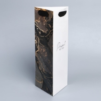 Пакет подарочный под бутылку, упаковка, &laquo;Present&raquo;, 13 х 32 х 11,3 см