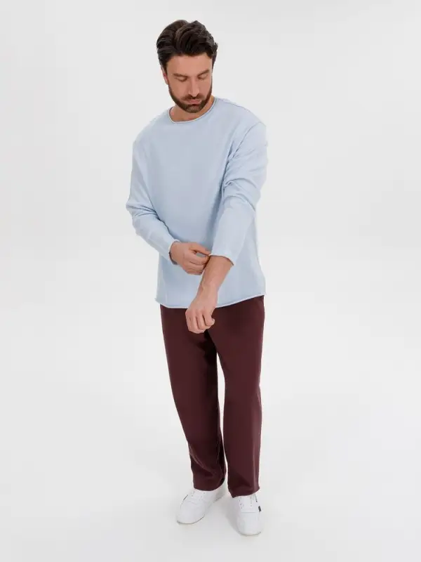 Лонгслив унисекс Siluetti Fuori, светло-голубой, размер S/M Лонгслив унисекс Siluetti Fuori, светло-голубой, размер S/M