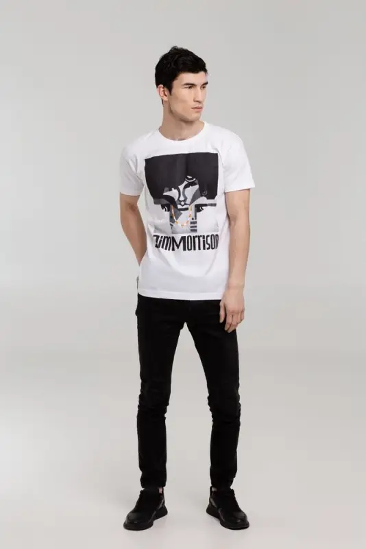 Футболка &laquo;Меламед. Jim Morrison&raquo;, белая, размер XL