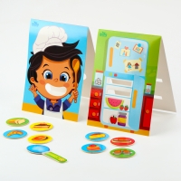 Развивающая игра &laquo;Накорми меня&raquo; (2 основы+ ложка+ 24 элемента)