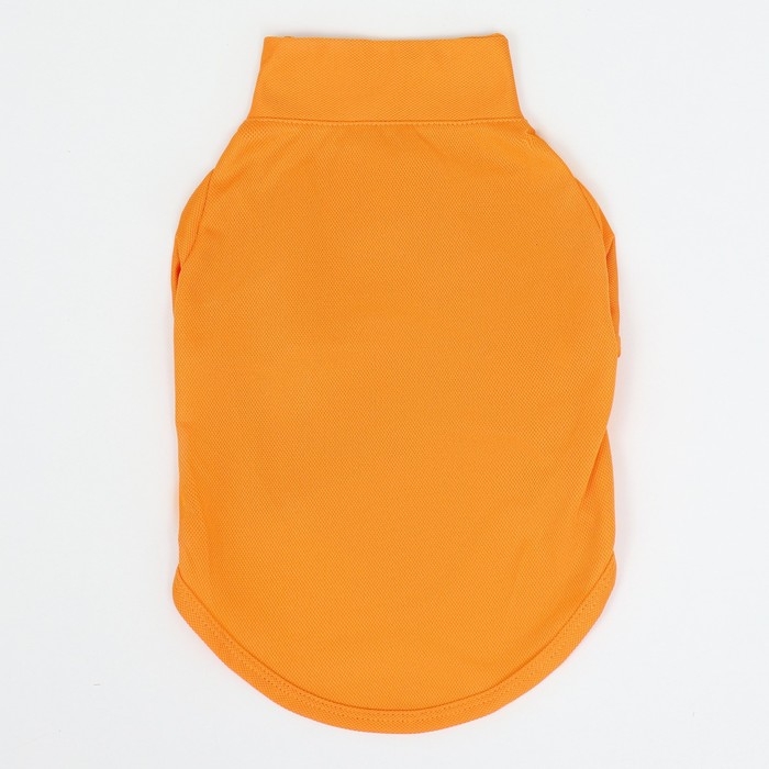 Футболка-поло для животных, XL (ДС 40, ОГ 50, ОШ 33 см), оранжевая