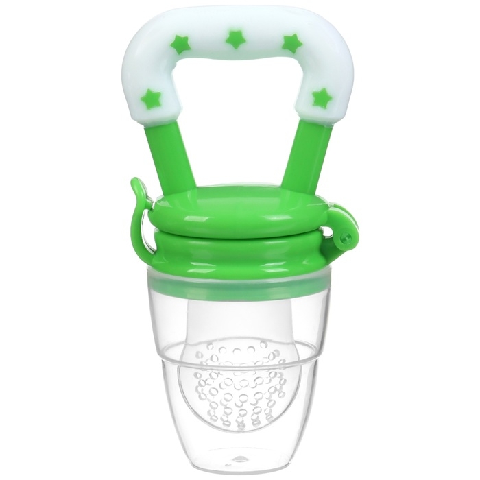 Ниблер для прикорма, с силиконовой сеточкой, цвет зеленый