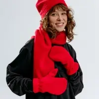 Варежки Fleecy, красные Варежки Fleecy, красные