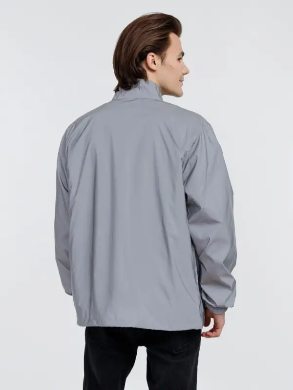 Ветровка Manifest 2.0 из светоотражающей ткани, серая, размер M/L